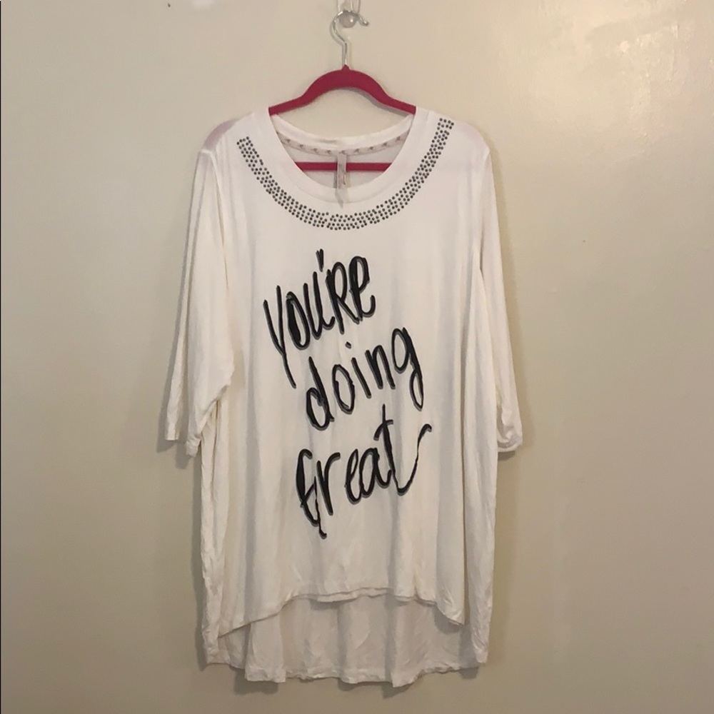 “You’re Doing Great” tunic